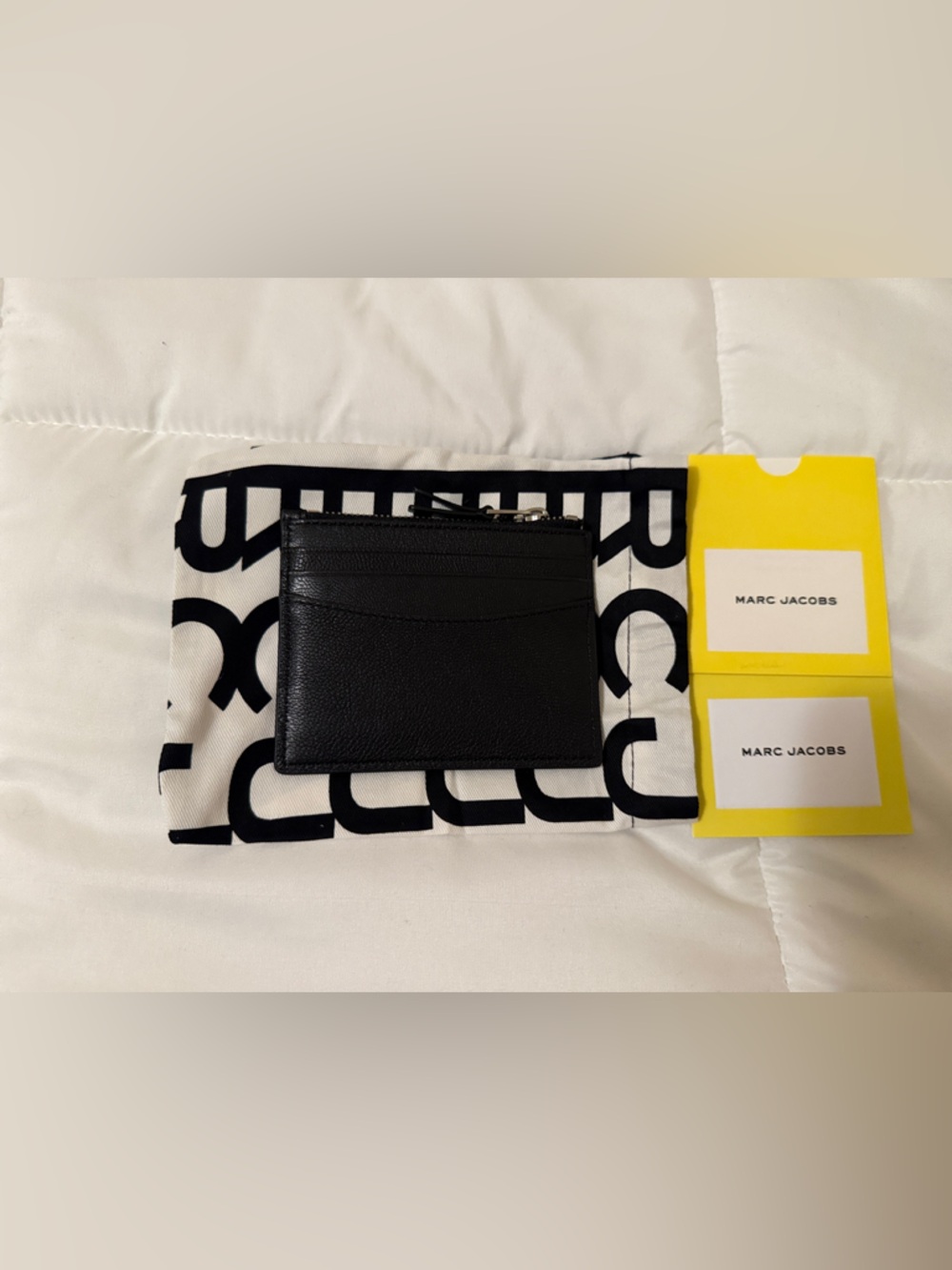 Marc Jacobs Black and Cement Leather Cardholders and wallet. - Picture 6 of 12